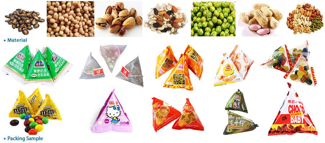 Automatic Pyramid Bag/ Triangle Bag Packaging Machine for Nuts, Peanut, Beans etc