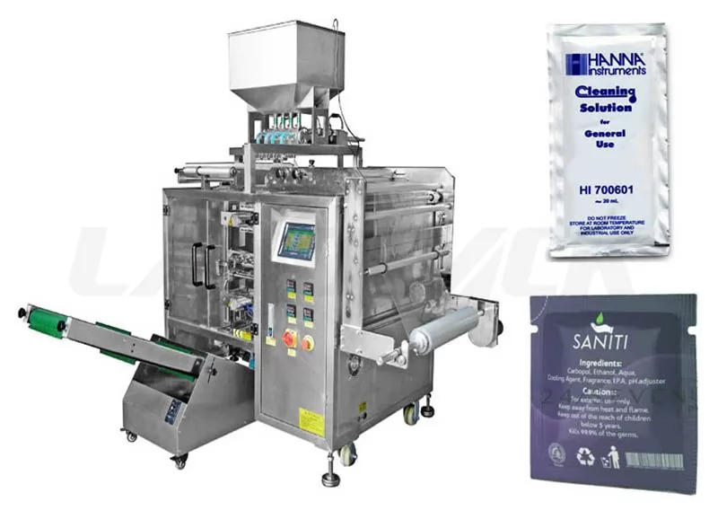 Multi Lane Sanitizer Liquid Sachet Packing Machine