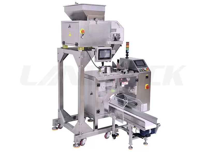 Granules Premade Pouch Resealable Packaging Machine With 4 Head Weigher