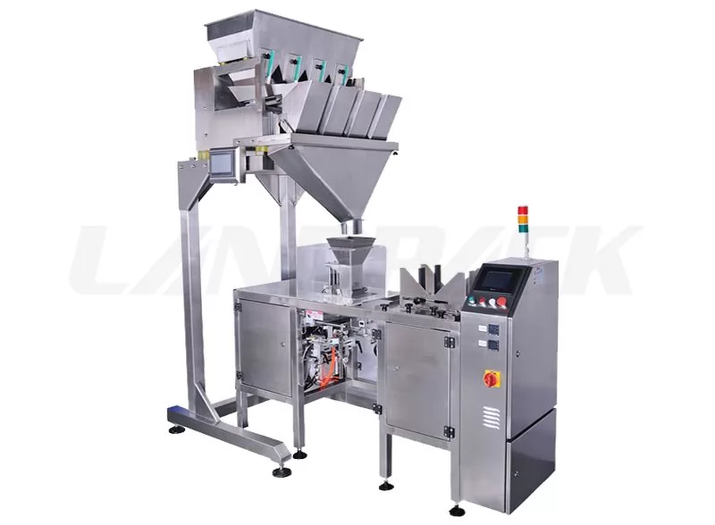 Multifunction Granules Stand-Up Pouch Rotary Packing Machine With Linear Weighing