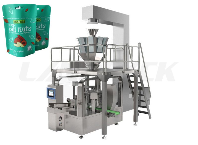Nuts Stand Up Pouch Filling And Sealing Machine Price
