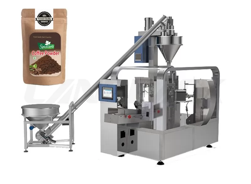 Multifunctional Automatic Coffee Powder Doypack Rotary Packaging Machine