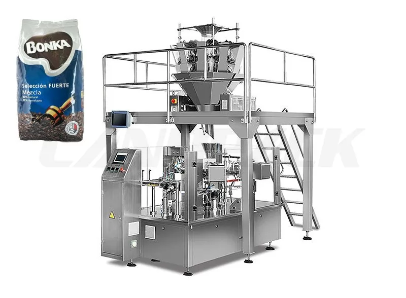 Multifunction Coffee Bean Rotary Doypack Pouch Packaging Machine