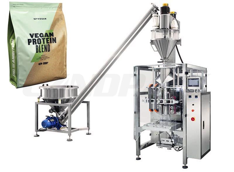 Fully Automatic Protein Powder Pouch Packing Machine.