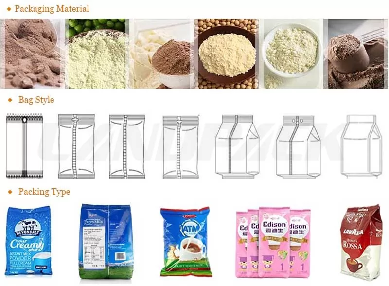 powder pouch packing machine