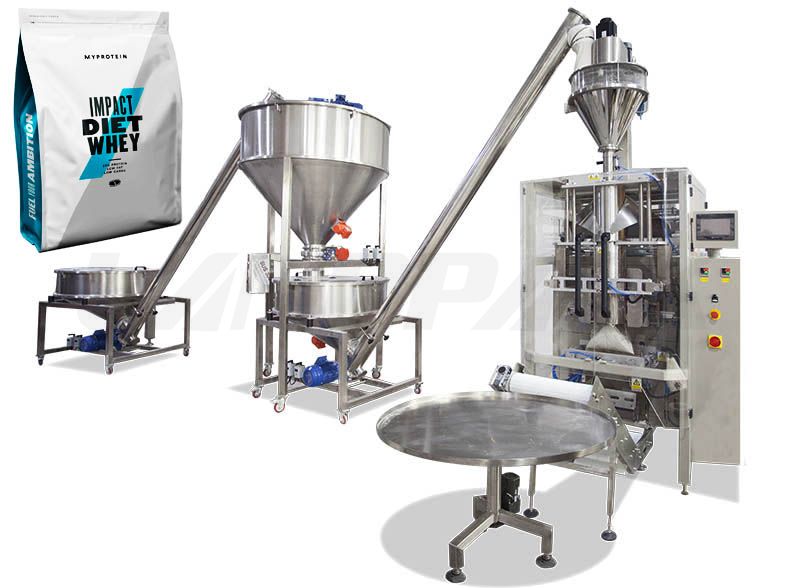 Automatic Multi-Protein Powder Mixing Pouch Packaging Machine.