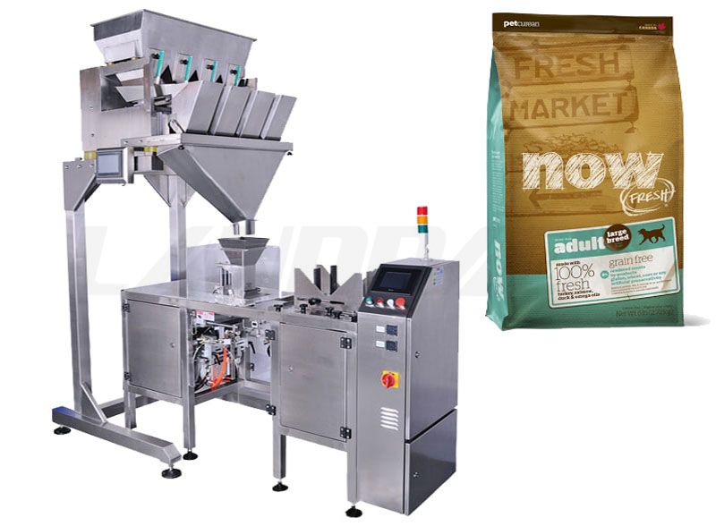 Automatic Pet Food Big Premade Pouch Packing Machine.