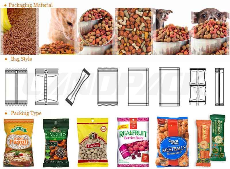 Automatic Pet Food Packaging Machine With Measuring Cups Equipment