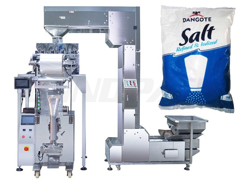 Low Price Salt/ Sugar Pouch Packing Machine With Linear Weigher