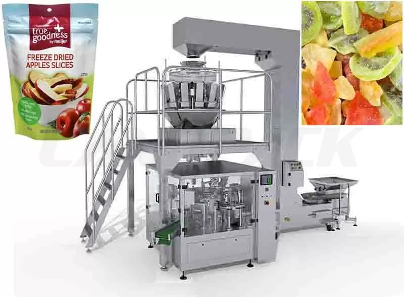 High Speed Dried Fruits Rotary Doypack Packaging Machine