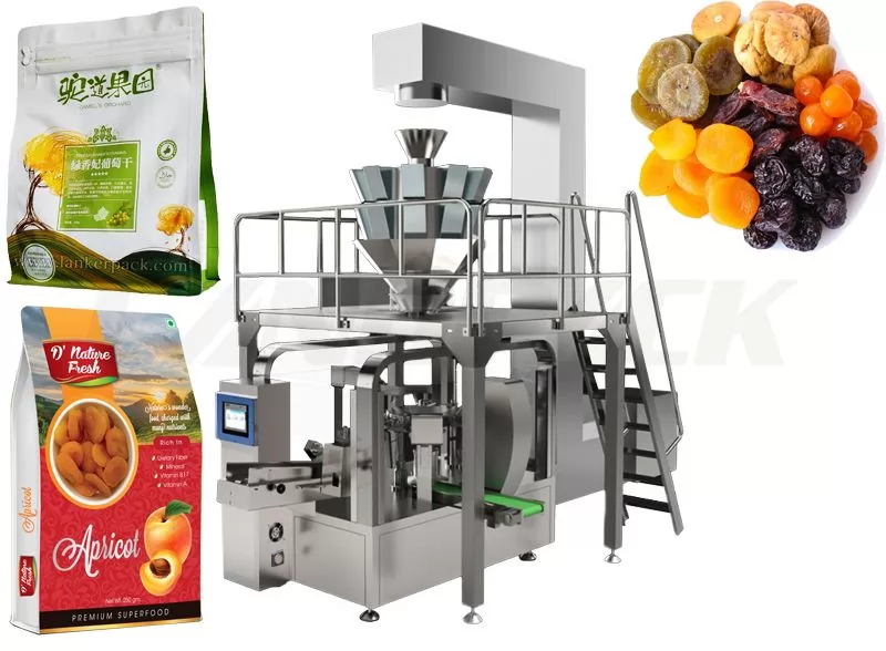 Multifunction Dried Fruit Zipper Pouch Packing Machine Price
