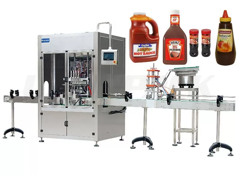 Automatic Filling Machine Line With Self-Cleaning System.