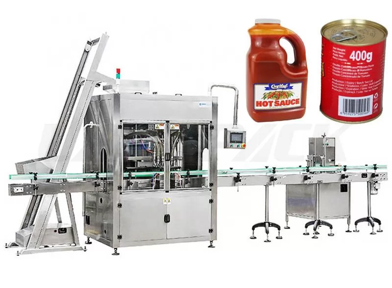 Automatic Sauce/ Jam/ Ketchup Bottling Filling Machine With Self Cleaning System