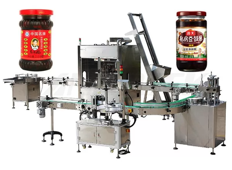 Automatic Sauce/ Ketchup/ Paste Filling And Capping Production Line