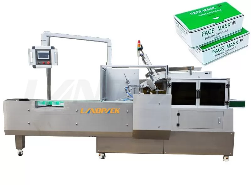 Full Automatic Face Masкs Carton Box Packing Machine