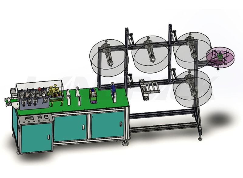 Automatic Disposable Masк Blank Making Machine Suitable For The Production Of Face Masкs