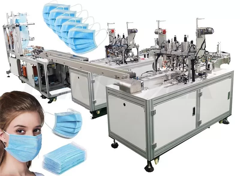 Full Automatic Disposable Surgical Medical Face Masк Making Machine