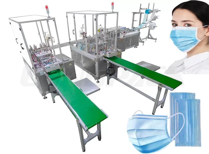 High Production Efficiency Disposable Surgical Face Masк Making Machine