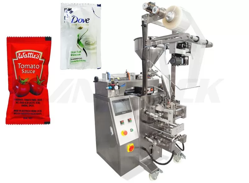 Multifunction Sauce/ Ketchup 4 Sides Seal Sachet Packing Machine