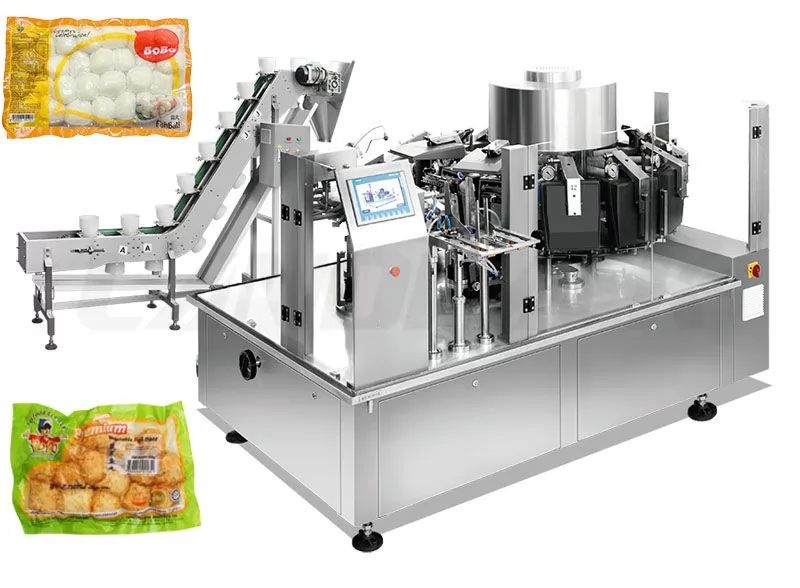 Automatic Meatballs Fish Balls Vacuum Packing Machine