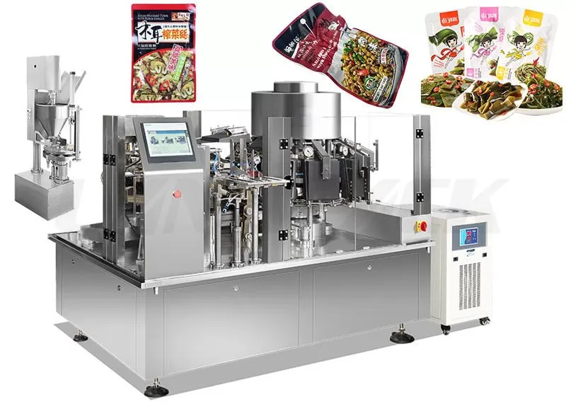 High Speed Sauce Pickles Vacuum Doypack Machine