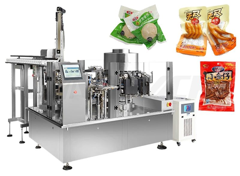 High Speed Rotary Vacuum Food Packaging Machine