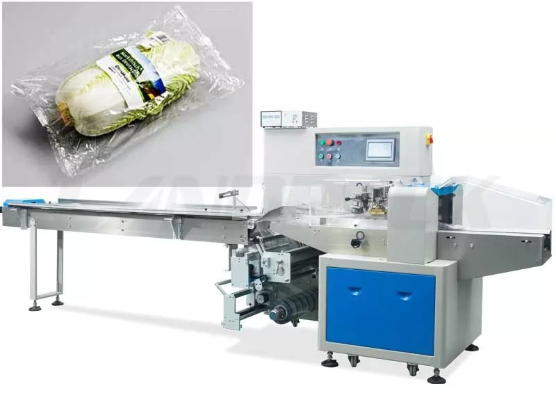 Automatic vegetable packing machine for packing lettuce, leafy, watercress etc.