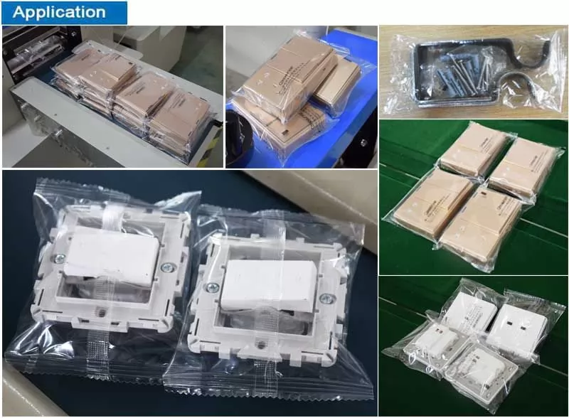 Plastic parts packaging machine