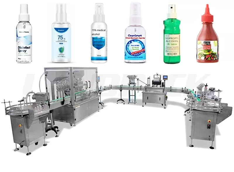 bottle filling and capping machine