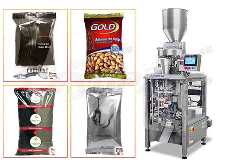 Full Automatic Coffee Bean Packaing Machine with Measuring Cups Equipment