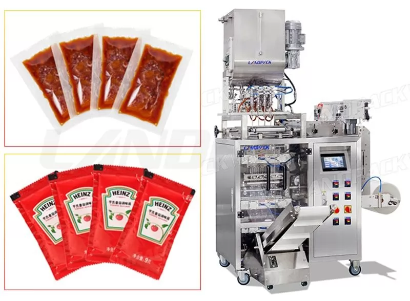 Automatic Multi Lane Sachet Packing Machine For Liquid Products Containing Fine Particles