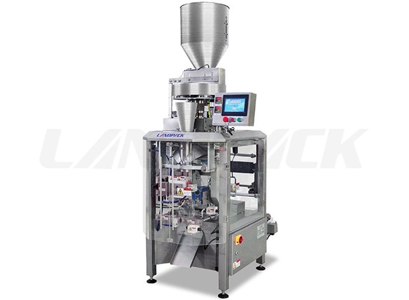 High Speed Granules Sachet Packing Machine With Measuring Cups Equipment