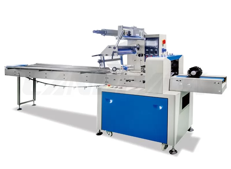 Automatic Horizontal Flow Wrap Machine Double Frequency Control