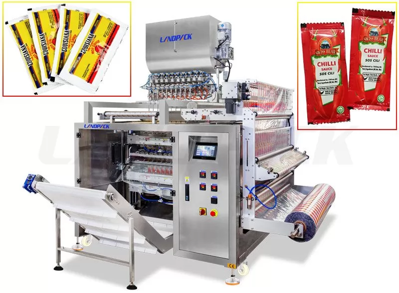 High Speed 10 Track 3/ 4 Liquid Sealing Sachet Packaging Machine