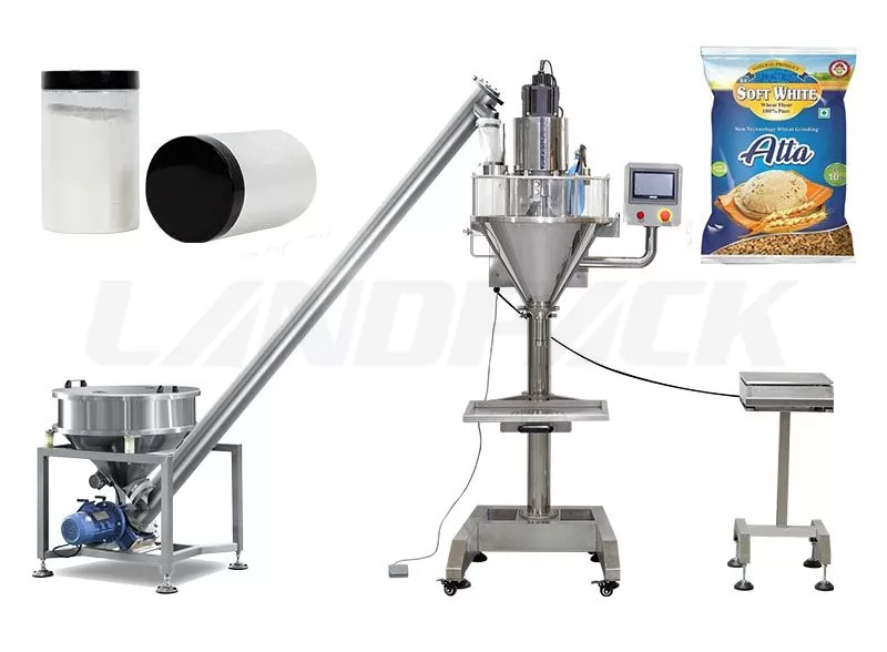 Semi-Automatic Wheat Flour Packaging Machine With Screw Quantitative
