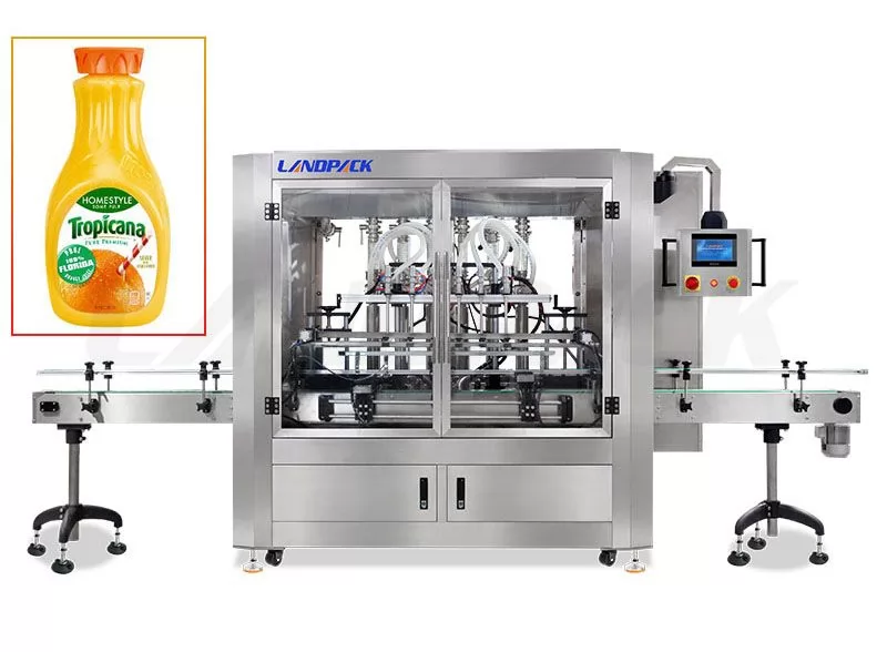 Automatic 6 Heads Piston Liquid Bottle Filling Machine