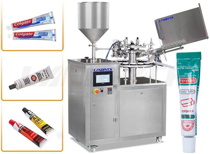 Automatic Ointment/ Cosmetic Aluminum Metal Tube Filling And Sealing Machine