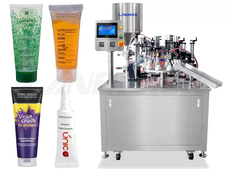 Semi Automatic Plastic Tube Filling And Sealing Machine For Cosmetic Cream Lotion Toothpaste Etc