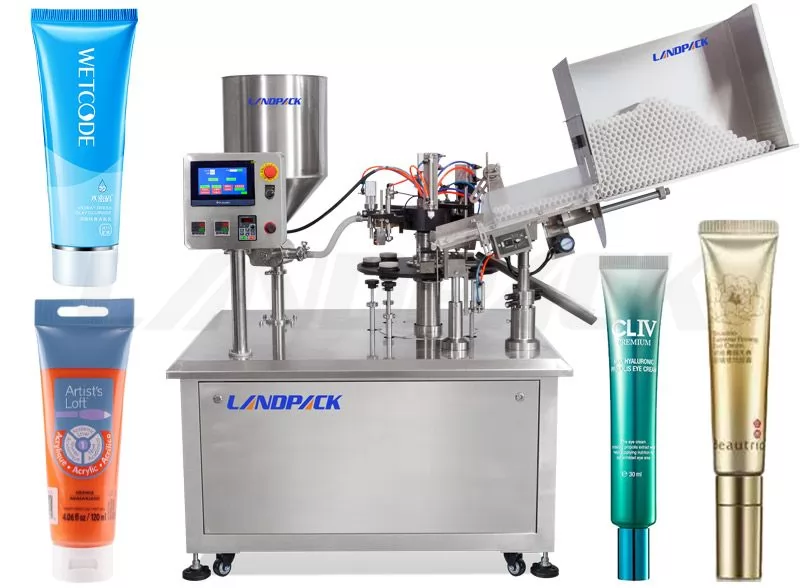 Automatic Plastic Soft Tube Filling And Sealing Machine For Cosmetic Hand Cream Face Washing Etc