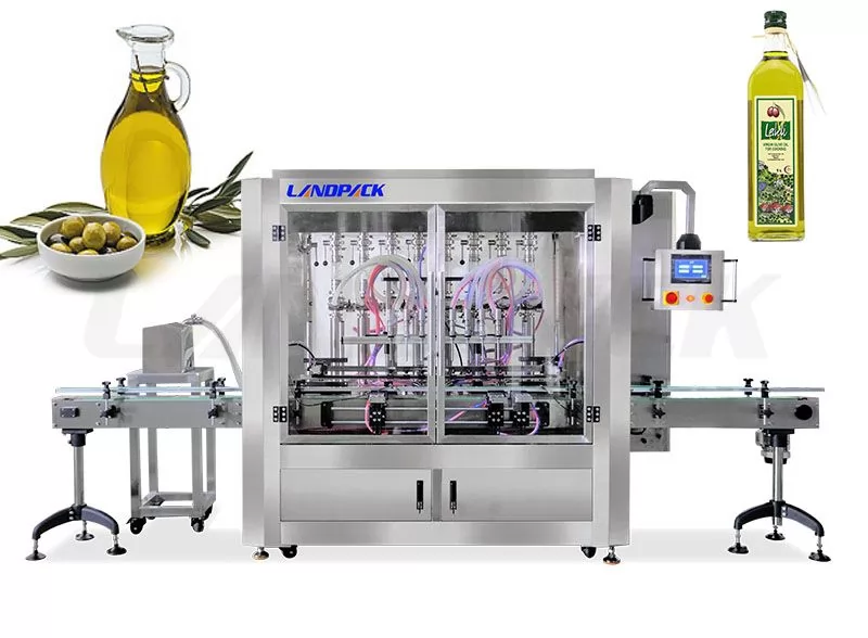 Automatic Servo Motor Ledible oil Bottle Filling Machine