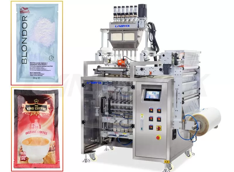 Multi Lane Powder 4 Side Sealing Sachet Packing Machine