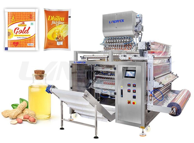 High Speed Multi Lane Sachet Packaging Machine For Olive/  mustard/ Palm Oil