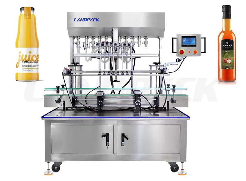 Automatic juice/Liquor/Red Wine Filling Capping Labeling Line For Glass bottle