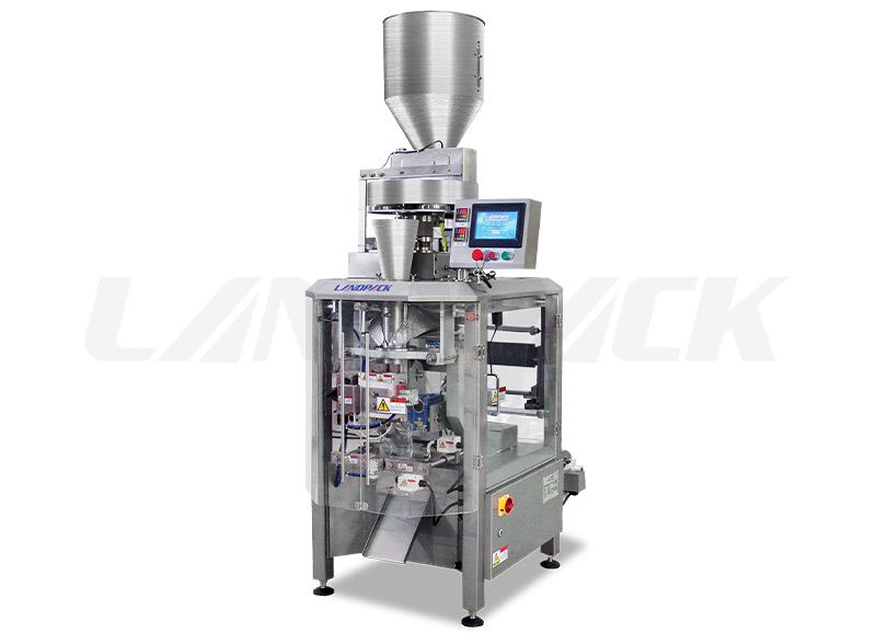 High Speed Granule Vertical Form Fill Seal Machine With Measuring Cups Equipment