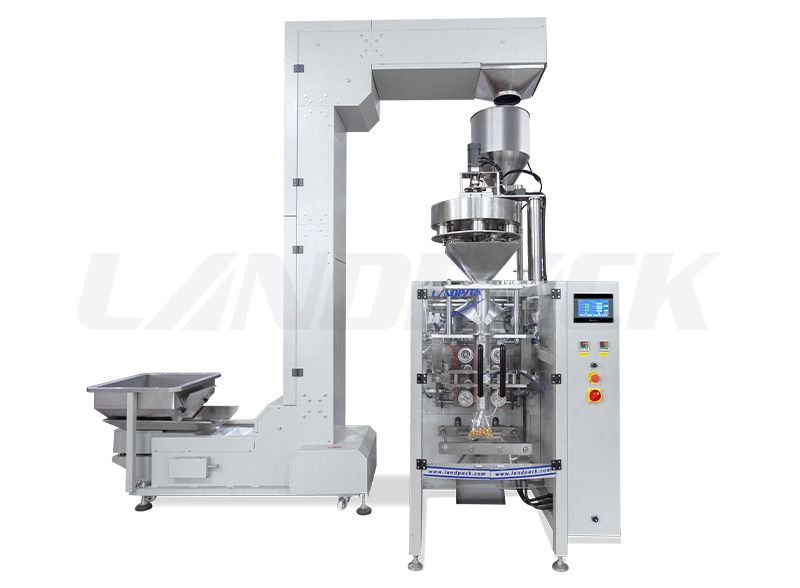 Automatic Granules Vertical Form Fill Seal Machine With Volumetric Cup