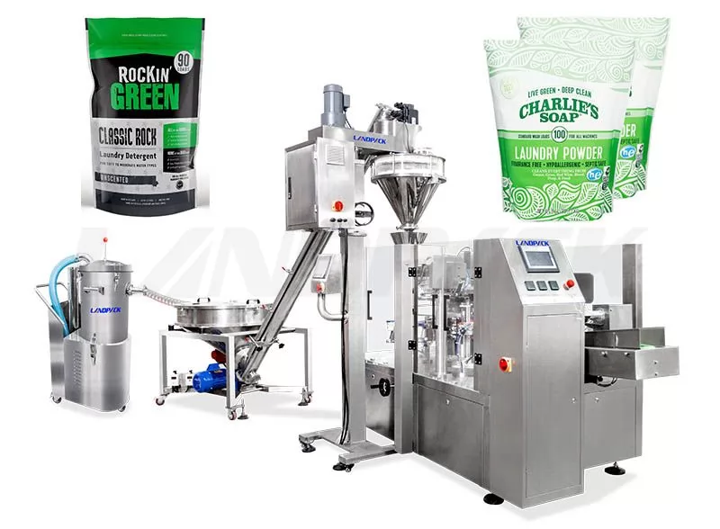 High Speed Detergent Powder Rotary Pouch Packing Machine