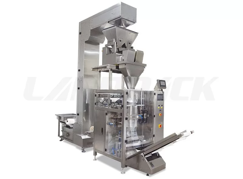 Automatic Granules Pouch Vertical Weighing Packing Machine With Linear Weigher