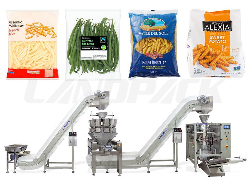 Customized Frozen Food Packaging Machine With Multihead Weigher