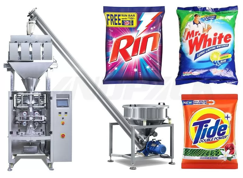 Automatic Detergent/ Washing Powder Pouch Linear Weigher Packing Machine