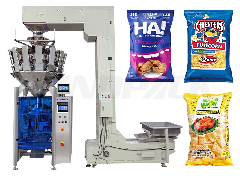 Low Cost All-In-One Snacks Weighing And Packing Machine